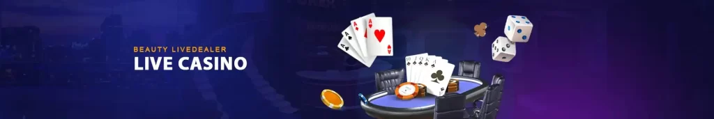 লাইভ ডিলার ক্যাসিনো ব্যানার
